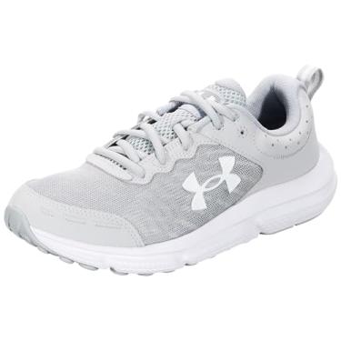 Imagem de Under Armour Tênis de corrida masculino Charged Assert 10, (102) Cinza moderado/cinza moderado/branco, 9