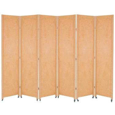 Imagem de 6 Biombo Com Rodinha Painel Repartido Divisoria de Ambiente Decoração Rodizio (Liso)