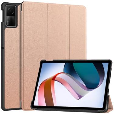 Imagem de Kepuch Custer Capas para Xiaomi Redmi Pad SE 11",Couro-PU Bolsas Estojos - Rose Ouro