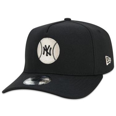 Imagem de BONE NEW ERA 39THIRTY A-FRAME MLB NEW YORK YANKEES CORE ABA CURVA PRETO-Masculino