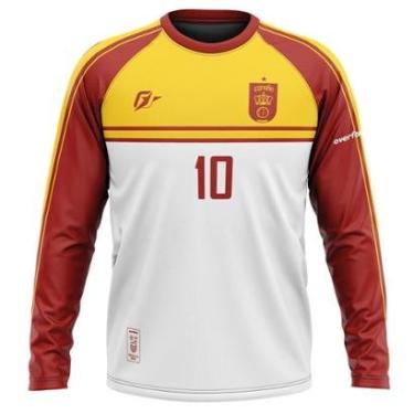 Imagem de Camiseta Manga Longa Filtro UV Espanha La Fúria Coroa-Masculino