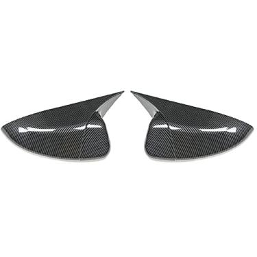 Imagem de RAGBUSCLE Par de espelho retrovisor externo da carcaça, tampa do espelho de asa, capa de retrovisor, compatível com Honda Accord 10Th 2018-2022, fibra de carbono, fibra de carbono