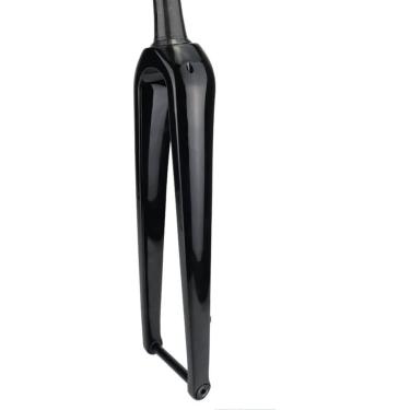 Imagem de Garfo de bicicleta totalmente em fibra de carbono Garfo rígido 700c Garfo de bicicleta de estrada 1-1/2'' Cônico 26'' 27,5'' 29'' Mountain Bike MTB Garfo através do eixo 12x100mm Freio a dis