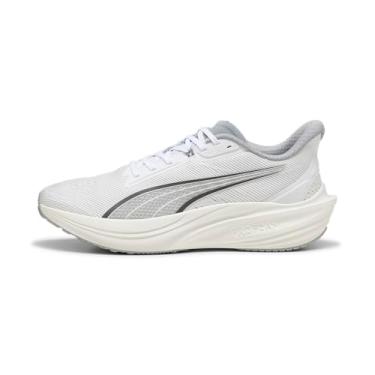 Imagem de PUMA Darter Pro Tênis de corrida masculino, preto maçã, tamanho 41, Branco e branco quente, 43