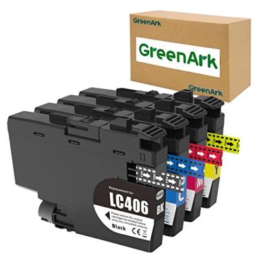 Imagem de GREENARK Cartuchos LC406 compatíveis com cartuchos de tinta Brother LC 406 para HL-JF1 MFC-J4335DW MFC-J4345DW MFC-J4535DW MFC-J5855DW MFC-J5955DW MFC-J6555DW MFC-J6955DW (1preto, 1ciano, 1magenta,