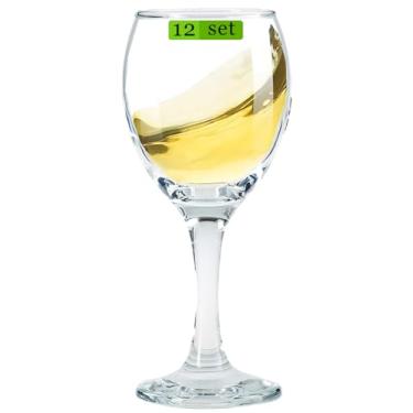 Imagem de Taças de vinho pequenas com haste | Conjunto de 12 copos de Limoncello | Copos de vinho do Porto 127.6 g | 150 ml
