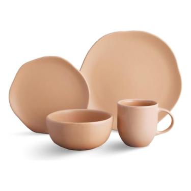 Imagem de Aparelho de Jantar Lanche 16 Peças Areia Cerâmica Dolce Home