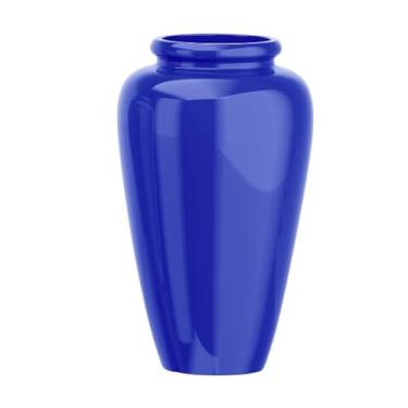 Imagem de Vaso Fibra De Vidro Cachepot Tipo Vietnamita Vitrificado Grande (Azul Royal)