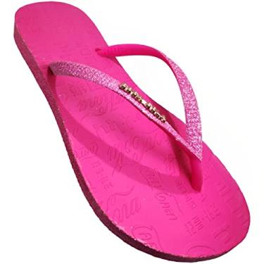 Imagem de Sandálias Coca-Cola, Shine Sandal, Feminino, Pink/Rosa Neon, 36