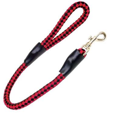 Imagem de Guia Roliça AMF Cães Xadrez Vermelho e Preto - 1 (60cm) - AMF Pet