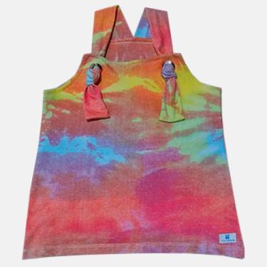 Imagem de Vestido Jardienira Salopete Manabana Curto Menina Tie dye  2020, 2