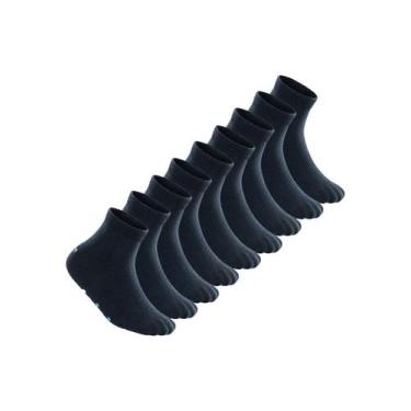 Imagem de Kit 9 Pares de Meias Bebê Antiderrapante Lupo 2041-032, Azul marinho