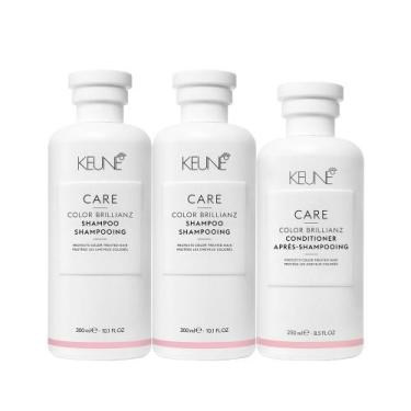 Imagem de Kit Keune Color Brillianz Shampoo e Condicionador (3 produtos)
