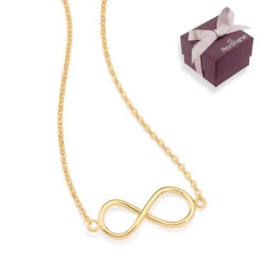 Imagem de Cordão Feminino Infinito Rommanel Banhado Ouro 18k Lindo Elegante Pres