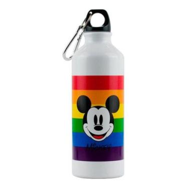 Imagem de Garrafa De Água Mickey Presente Amor Lgbt Arco Íris 500ml - Disney, Ga