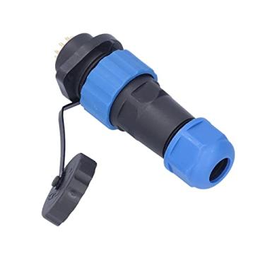 Imagem de Adaptador de conector industrial, soquete de plugue à prova d'água resistente a alta temperatura AC250V 5A SP20 montagem de flange para equipamentos eletrônicos(12 núcleos)