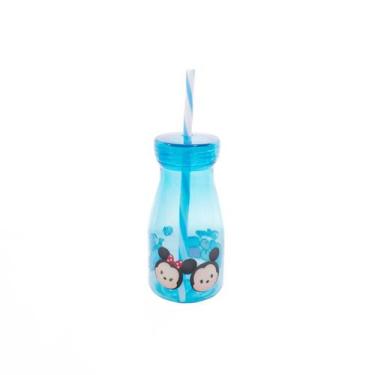 Imagem de Copo Azul Com Canudo Mickey E Minnie Tsum Tsum 350ml - Disne - Minas d