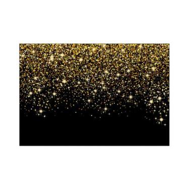 Imagem de Fundo Fotográfico 2,20 x 1,50 - Efeito Glitter e Brilho Dourado 001 - 