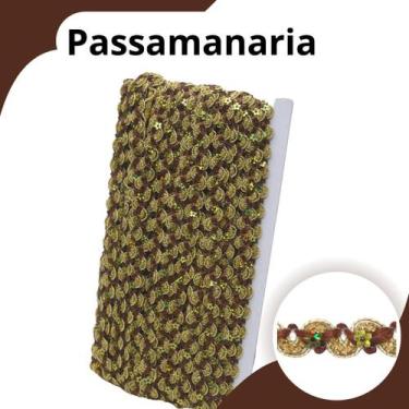 Imagem de Passamanaria Marrom Havana - Fita Galão - Rolo C/20 Metros - 49 Nybc