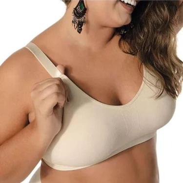 Imagem de Sutiã Sustentação Demillus Ultraleve 61156 Plus Size, ÚNICO, Pérola