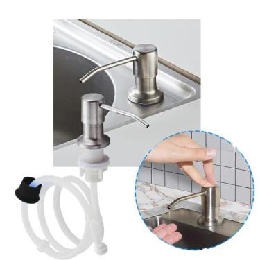 Imagem de Dispenser Dosador Mangueira Embutir Suporte Pia Cozinha Banheiro Tanqu