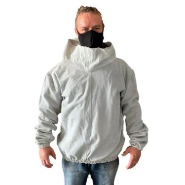 Imagem de Blusão Jatista de Segurança Couro Raspa Jateamento Epi  - Marfe Luvas