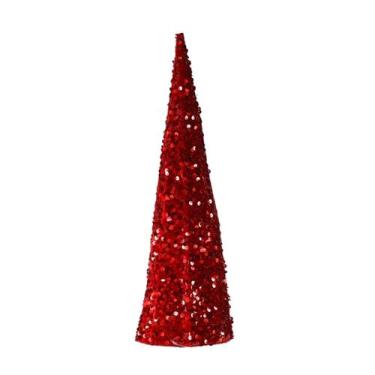 Imagem de Árvore Aramada com Glitter Vermelho 40cm - Magizi