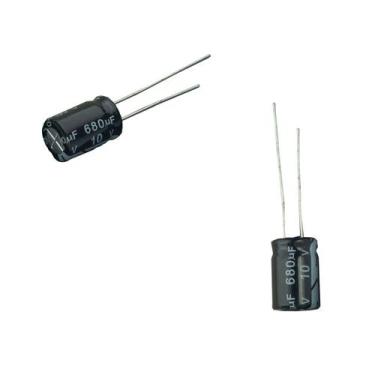 Imagem de 25x Capacitor Eletrolítico 680uf x 10v 105º Kit c/ 25 Peças - CHIPSCE,