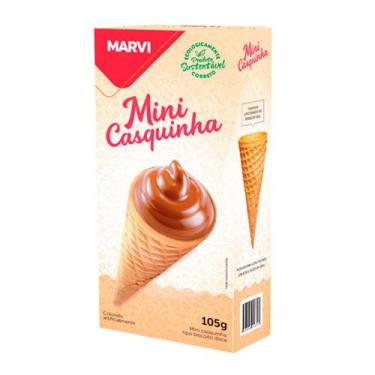 Imagem de Mini casquinha cone com 14 unidades 105g - marvi