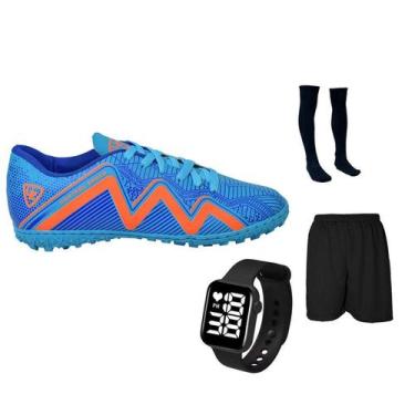 Imagem de Chuteira Society Control Speed Adulto Juvenil Sosaite Gramado Sintétic