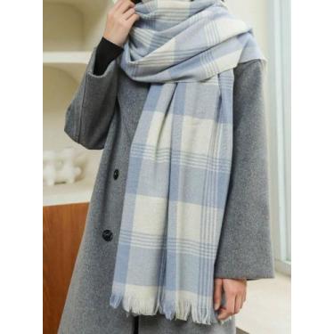 Imagem de Cachecol Lenço Pashminas Echarpe Femino/Unissex/ Masculino Para Frio I