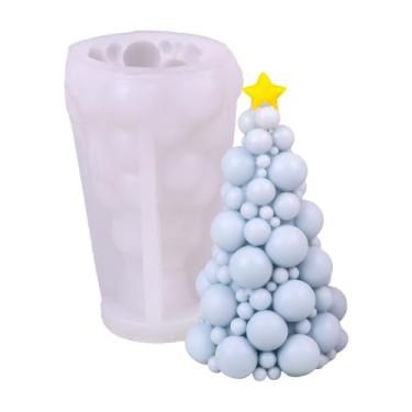 Imagem de Cestony Molde de silicone em forma de árvore bolha 3D para fazer velas, pilares de resina, velas de aromaterapia, sabonete, flor, amostra, argila artesanal