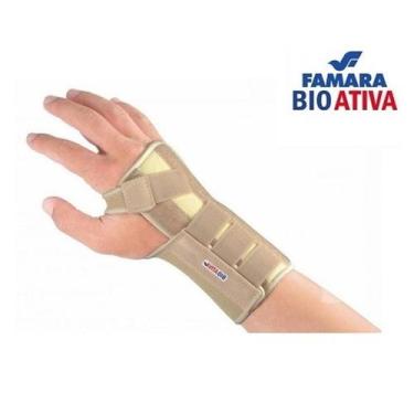 Imagem de Tala Munhequeira Tendinite Mão Esquerda Famara Bioativa Infravermelho 