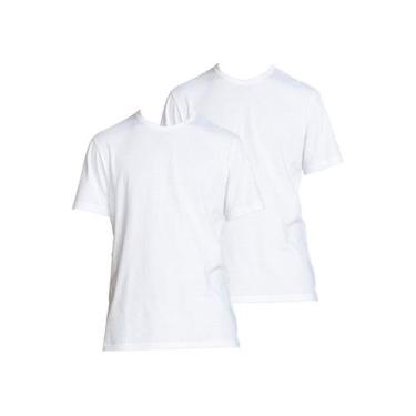 Imagem de Kit com 2 Camisetas Masculina Hering 299, Branco, XG