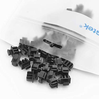 Imagem de 10Gtek Capa antipoeira SFP SFP+, tampa antipoeira para porta SFP SFP+, tampas de poeira de fibra ótica, protetor de porta para switch/placas de rede/roteador/conversores de mídia, PVC, pacote com 50