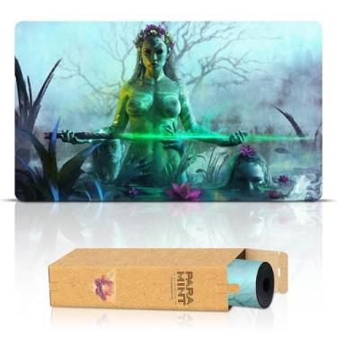Imagem de Paramint Ladies of Brocéliandes (Stitched) - MTG Playmat by Anato Finnstark - Compatible with Magic The Gathering Playmat - Play MTG, YuGiOh, TCG - Original Play Mat Art Designs & Accessories