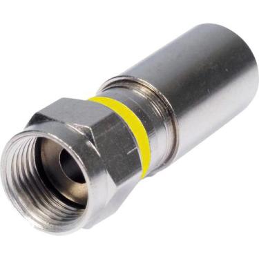 Imagem de Conector F Compressao RG6 CFMP002 Niquel STORM