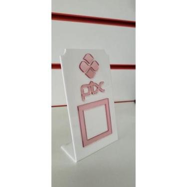 Imagem de Placa pix para mesa ou balcão em acrilico - Loja Dinka