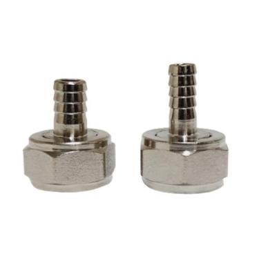 Imagem de Combo C 2 Espigao Inox Reto Chopp 3/8  Gas 1/4 Rosca 5/8 - Talos