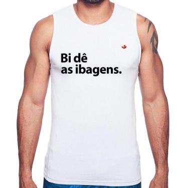 Imagem de Regata Bi dê as ibagens - Foca na Moda, Branco, M