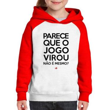Imagem de Moletom Infantil Parece que o jogo virou, não é mesmo - Foca na Moda, 