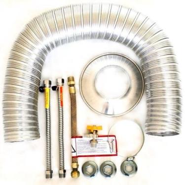 Imagem de Kit Instalação Aquecedor A Gás Duto 60mm X 3mt Comprimento - Elite Gás