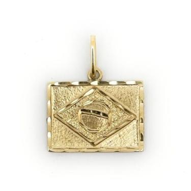 Imagem de Pingente Bandeira Do Brasil Ouro 18K 09384 K120 - Usa Joias