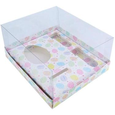 Imagem de Caixa Ovo de Colher Kit Confeiteiro - 100g/150g Páscoa Branca - 5 unid