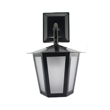 Imagem de Luminária Arandela Colonial Sextavada L1B  - Ideal Iluminação, Preto