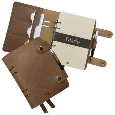 Imagem de Agenda Meu Diário 144-R Personalizado Raffai Couros, Caramelo