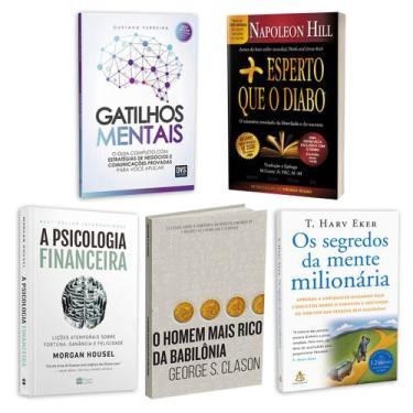 Imagem de Kit 5livros, Gatilhos Mentais, Psicologia Financeira, Homem Mais Rico 