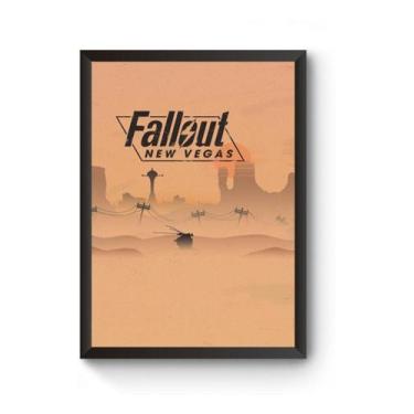 Imagem de Poster Moldurado Fallout New Vegas Quadro - Fanarte