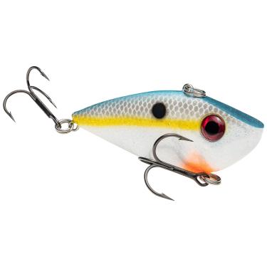 Imagem de Strike King Iscas REYESD12-590 Red Eyed Shad 14 g Hard Lipless Crankbait Isca, 8 cm de comprimento. 2,5 m de profundidade, dois # 6 ganchos agudos, Sexy Shad por 1, tamanho único
