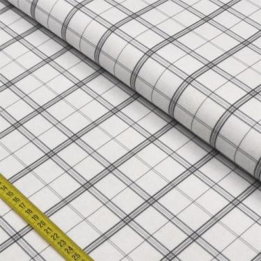 Imagem de Feltro Santa Fé Estampado - Coleção P&B: Xadrez Linhas (0,50x1,40) - F